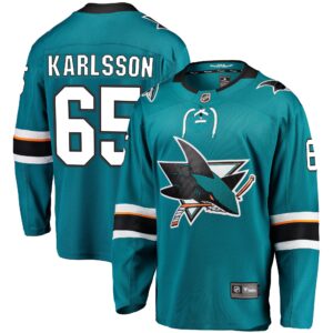 Erik Karlsson San Jose Sharks 2021/22 Home Premier Breakaway Player Jersey - Teal