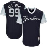 New York Yankees #99 Aaron Judge Navy "All Rise" Players Weekend Stitched Jersey