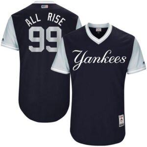 New York Yankees #99 Aaron Judge Navy "All Rise" Players Weekend Stitched Jersey