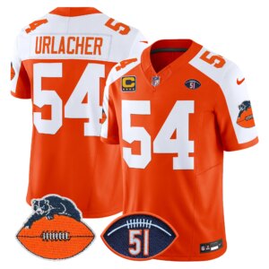 Brian Urlacher #54 Chicago Bears CHI Dick Butkus Patch Throwback Vapor Limited Jersey - All Stitched