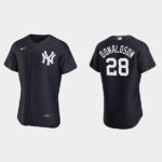 Men's New York Yankees #28 Josh Donaldson Alternate Flex Base Jersey - Navy