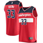 Kyle Kuzma Washington Wizards  2021/22 Fast Break Replica Jersey - Icon Edition - Red