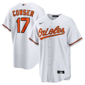 Baltimore Orioles Colton Cowser #17 White Home Replica Jersey