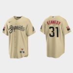 Men's Arizona Diamondbacks #31 Ian Kennedy City Connect Gold Jersey
