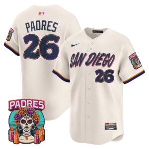 Padres #26 San Diego Padres 2026 City Connect Vapor Premier Limited Jersey - Cream