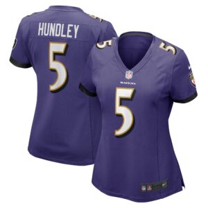 Brett Hundley Baltimore Ravens  Women's Home Game Player Jersey - Purple