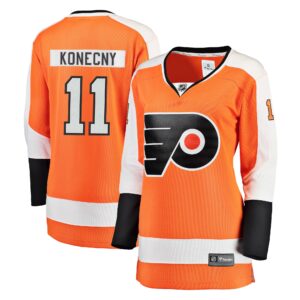 Travis Konecny Philadelphia Flyers Women's Breakaway Player Jersey - Orange