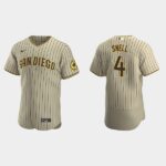 Men's San Diego Padres #4 Blake Snell Alternate Tan Brown Flex Base Jersey