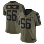 Quenton Nelson Indianapolis Colts  2021 Salute To Service Limited Player Jersey - Olive
