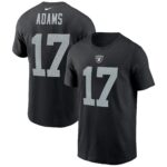 Men's Davante Adams Black Las Vegas Raiders Player Name & Number T-Shirt