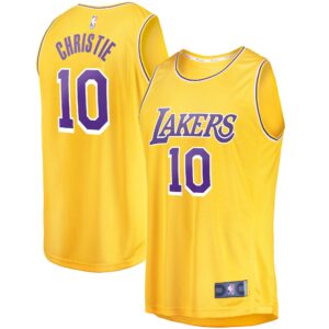 Max Christie Los Angeles Lakers  Fast Break Replica Jersey - Icon Edition - Gold