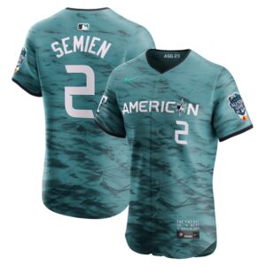Men's American League #2 Marcus Semien  Teal 2023 All-Star Game Flex Base Jersey