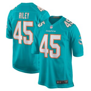 Duke Riley Miami Dolphins  Game Jersey - Aqua