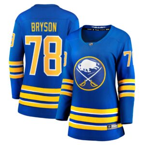 Jacob Bryson Buffalo Sabres Women's Home Breakaway Player Jersey - Royal