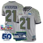 Devon Witherspoon #21 Seattle Seahawks Super Bowl LX Patch Game Jersey - All Stitched