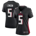 Women's Atlanta Falcons Drake London #5 Black Player Game Jersey