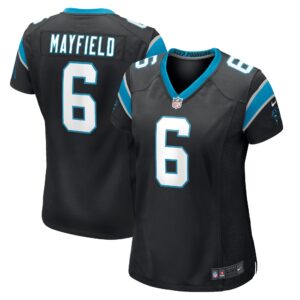 Baker Mayfield Carolina Panthers  Women's Home Player Game Jersey - Black
