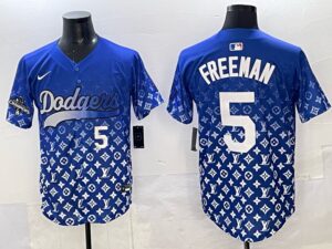 Men's #5 Freddie Freeman Los Angeles Dodgers 2025 Custom Cool Jersey