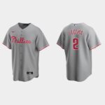 Men's Philadelphia Phillies #2 Jean Segura Road Gray Jersey