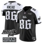 Dalton Kincaid #86 Buffalo Bills BUF 'Gothic Cold Front Edition' Vapor Limited Jersey V2 - All Stitched