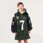 Kid J.F 7 Captain New York J Football Unisex Blanket Hoodie