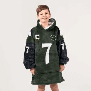 Kid J.F 7 Captain New York J Football Unisex Blanket Hoodie