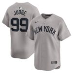 Men's New York Yankees #99 Aaron Judge  Gray Away Limited Player Jersey
