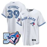 Trey Yesavage  #39  Toronto Blue Jays 50th Season  Limited Jersey Stitched White