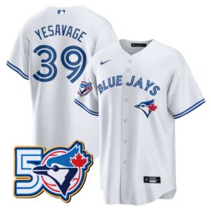 Trey Yesavage  #39  Toronto Blue Jays 50th Season  Limited Jersey Stitched White