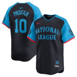 Men's National League #10 Jurickson Profar  Navy 2024 All-Star Game Cool Base Jersey