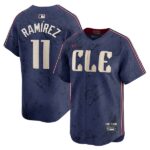 Men's Cleveland Guardians Jose Ramirez  Navy 2024 City Connect Limited Jersey