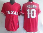 Texas Rangers #10 Michael Young Stitched Red Jersey