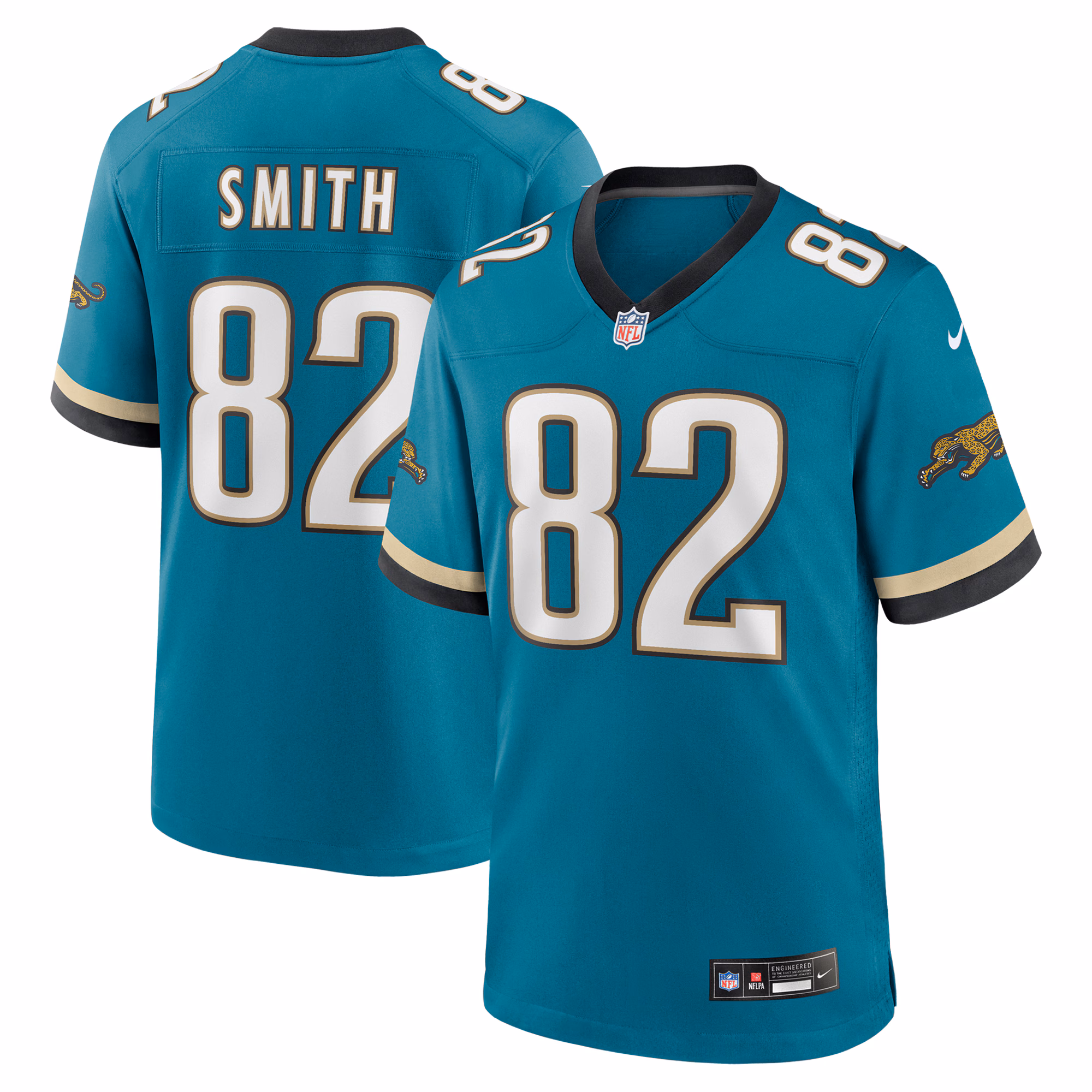 Jimmy Smith #82 Jacksonville Jaguars Retired Player Alternate Game Jersey - Teal