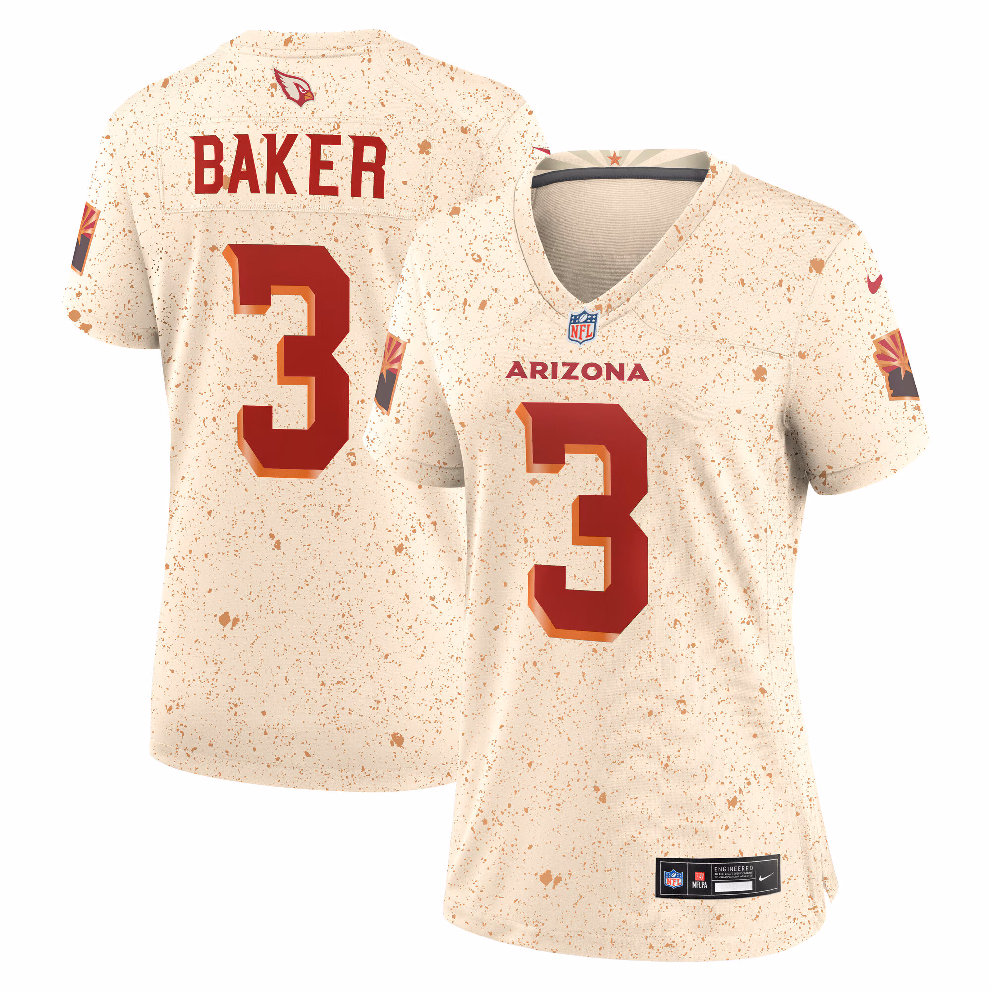 Budda Baker #3 Arizona Cardinals Women's 2025 Rivalries Collection Game Jersey - Natural