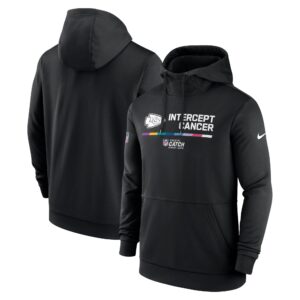 Men’s Black Kansas City Chiefs 2022 Crucial Catch - Therma Performance Pullover Hoodie