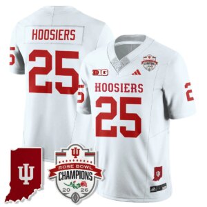 Hoosiers #25 Ndiana Hoosiers Indiana H Vapor Limited Football Jersey - Rose Bowl Champions - All Stitched