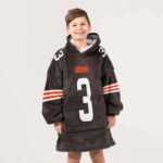 Kid J.J 3 Cleveland Football Unisex Blanket Hoodie