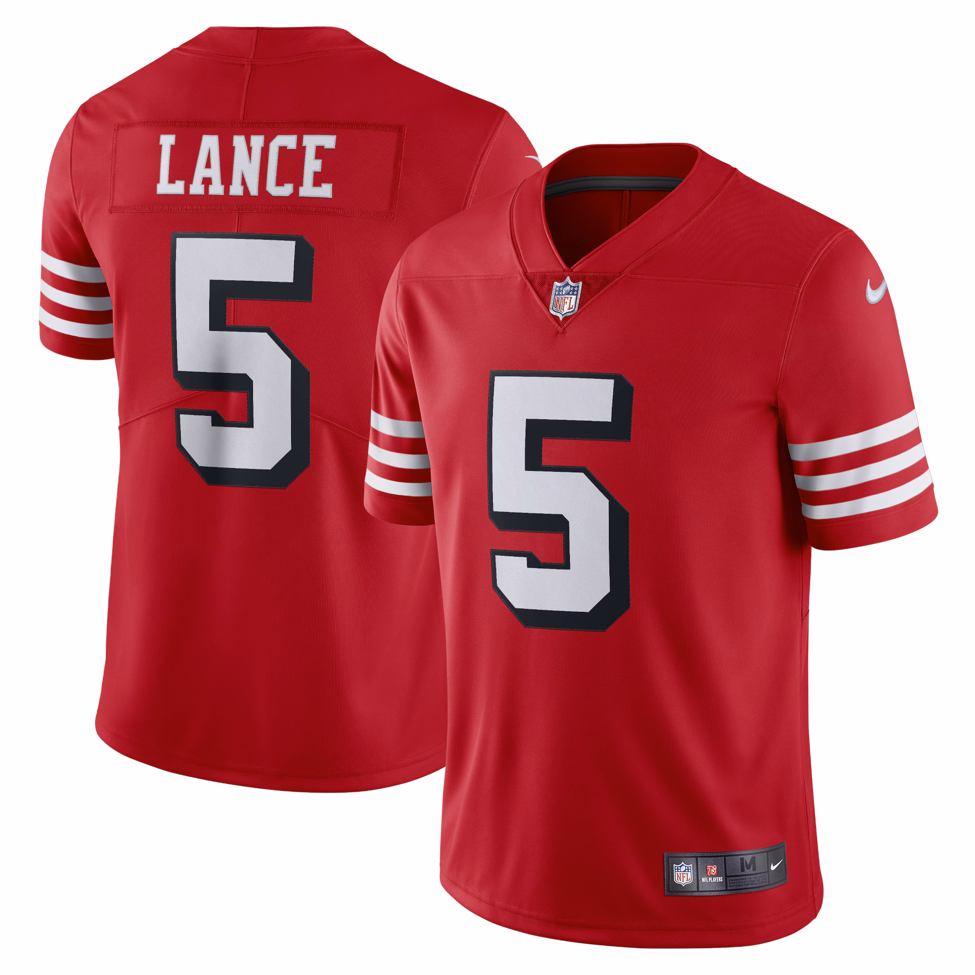 Trey Lance San Francisco 49ers Alternate Vapor Limited Jersey - Scarlet - Image 10