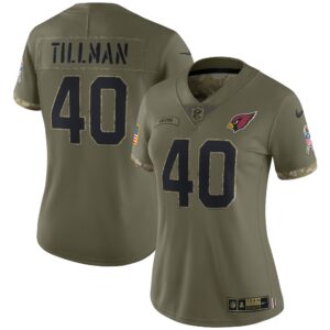 Pat Tillman Arizona Cardinals  Women's 2022 Salute To Service Retired Player Limited Jersey - Olive