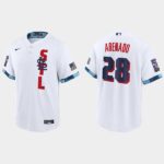 Men's St. Louis Cardinals #28 Nolan Arenado White 2021 All-Star Game Jersey