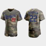Clayton Kershaw Los Angeles Dodgers 2021 National Armed Forces Day Jersey - Camo