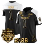 Roman Hemby #1 Indiana Hoosiers Vapor Limited Football Jersey - 2025 National Champions - All Stitched