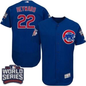 Chicago Cubs #22 Jason Heyward Blue Flexbase Collection 2016 World Series Bound Stitched Jersey
