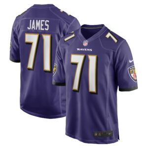 Ja'Wuan James Baltimore Ravens  Player Game Jersey - Purple