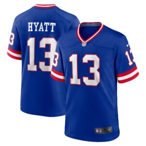 Jalin Hyatt New York Giants Team Game Jersey -  Royal