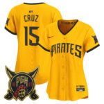 Women's Oneil Cruz #15 Pittsburgh Pirates 2026 City Connect Vapor Premier Limited Jersey - Gold
