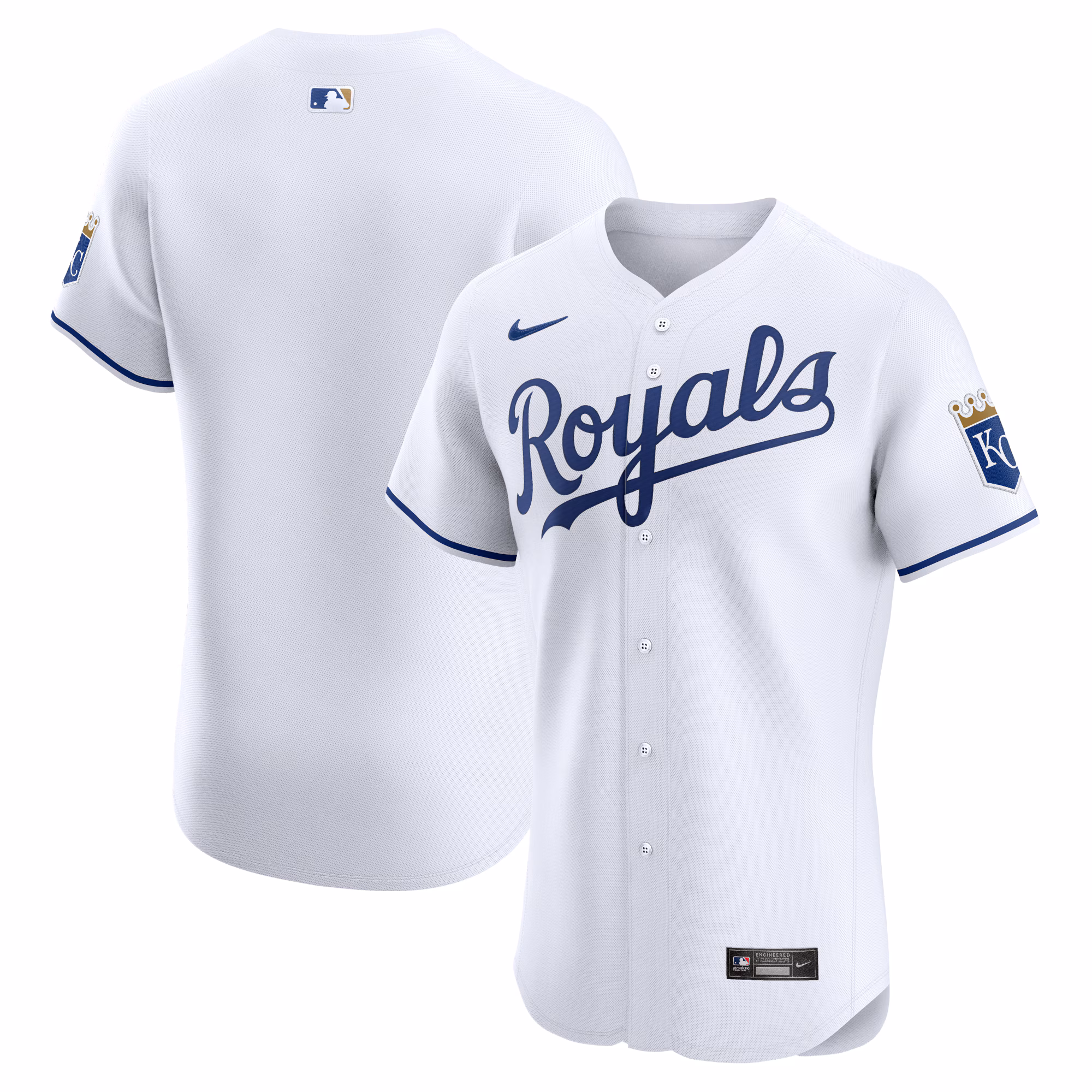 Kansas City Royals White Home Elite Jersey