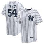 New York Yankees Max Fried #54 White Home Replica Player Jersey