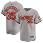 Baltimore Orioles Adley Rutschman #35 Gray Road Limited Player Jersey