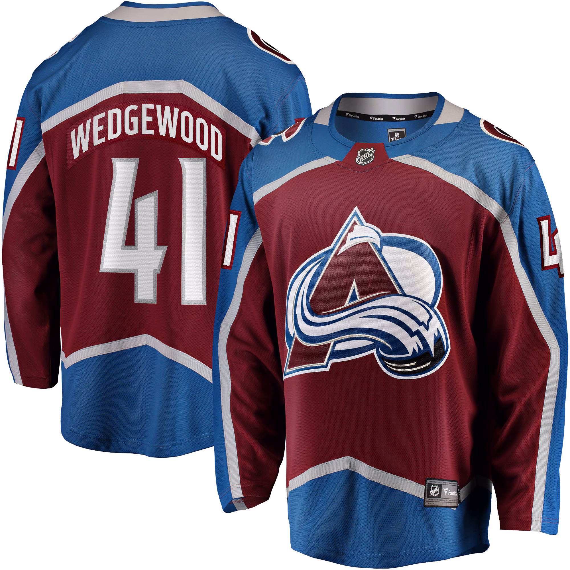 Colorado Avalanche Scott Wedgewood #41 Fanatics Burgundy Home Breakaway Jersey